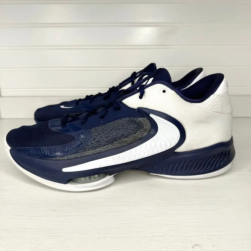 Nike Zoom Freak 4 TB Midnight Navy White Basketball Shoes Men's Size 14 No Box